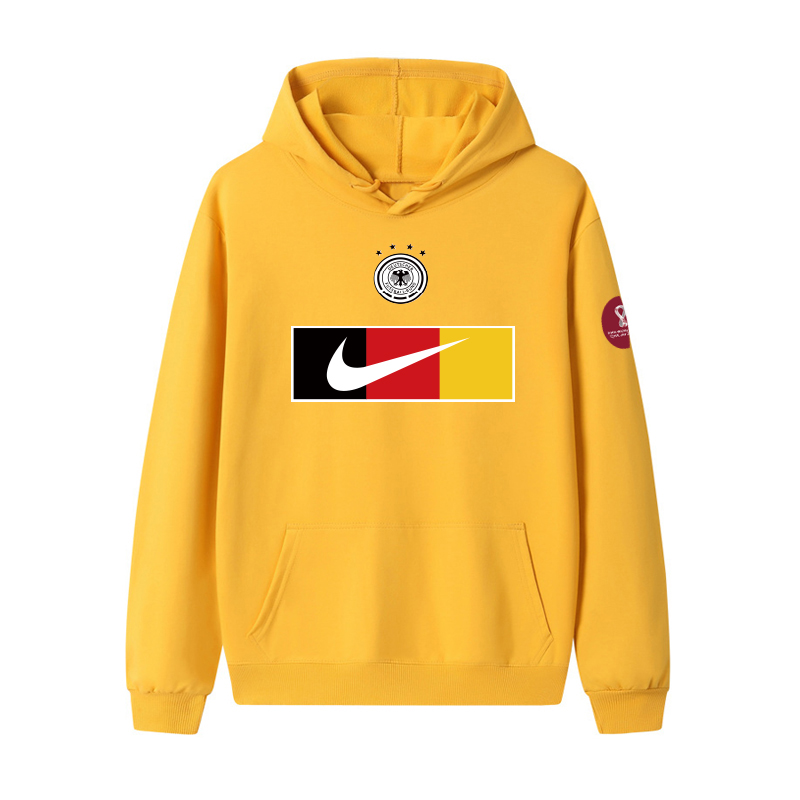 Men's Germany World Cup Soccer Hoodie Yellow 001 Men's Germany World Cup Soccer Hoodie Yellow 001